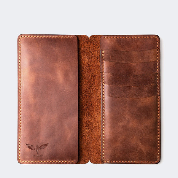 DOUBLE PHONE VINTAGE PREMIUM LEATHER WALLET CASE VIP-023