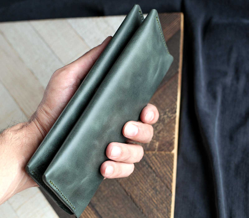 DOUBLE PHONE VINTAGE PREMIUM LEATHER WALLET CASE VIP-024